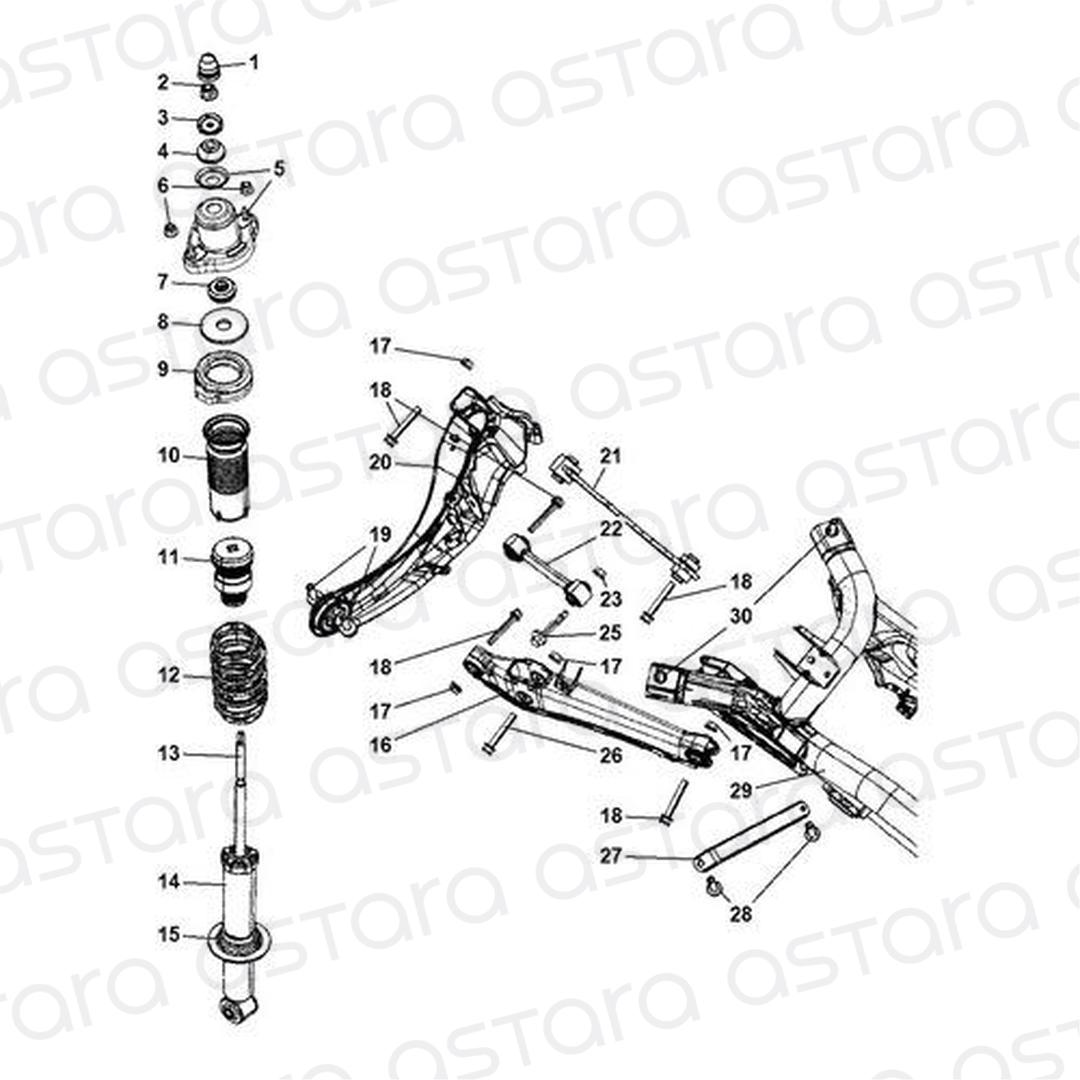 BRAZO DE SUSPENSION TRASERO image number null